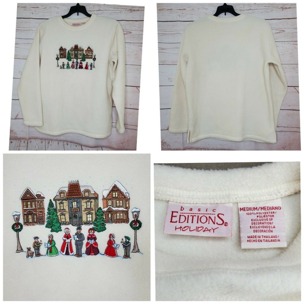 Women Basic Holiday Edition Soft Polyester Sweater - image 1